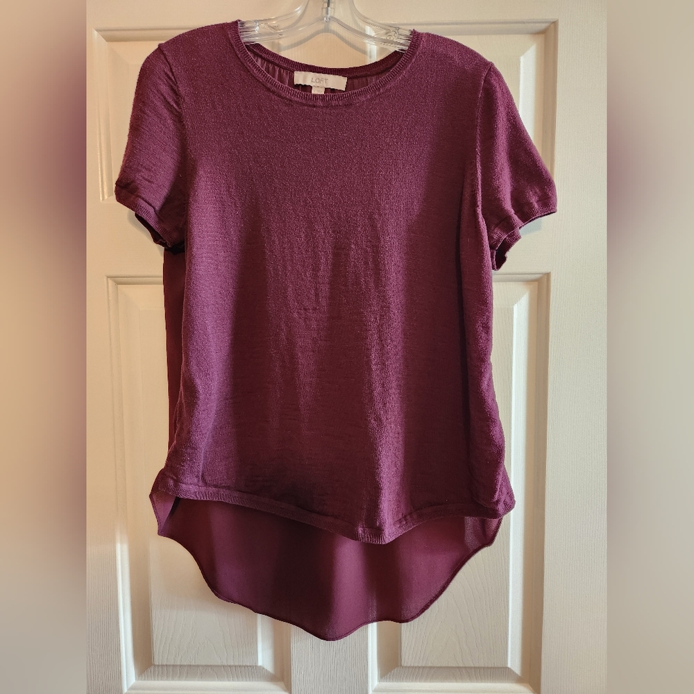 LOFT Swing Back Sweater